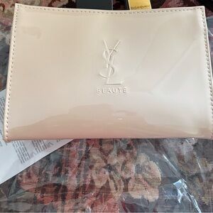YSL Beauty Cream Patent Cosmetic Bag